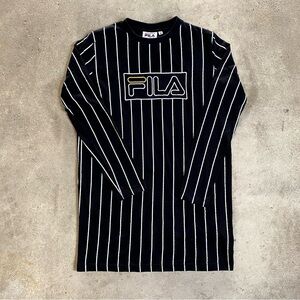 FILA Pandora striped shirt dress